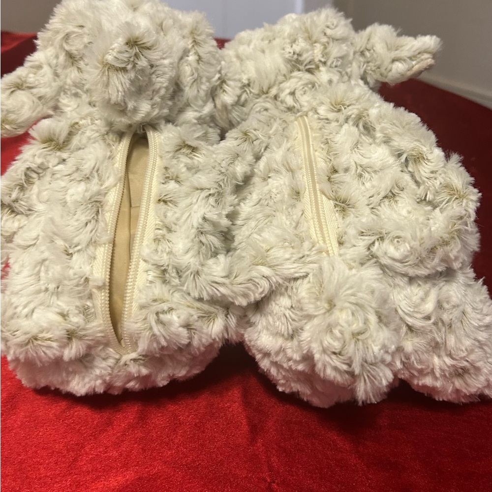 Purse Charming Cream Plush Sheep so soft! Pull tail up , it acts as zipper ❤️❤️ - Picture 6 of 7